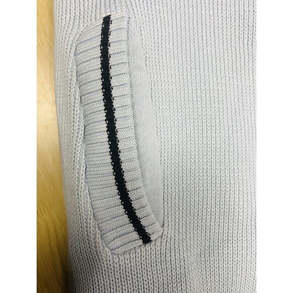 Pepe Jeans London Vintage Cardigan Men Sweater Logo Spell Out Size XL Blue - Picture 9 of 14